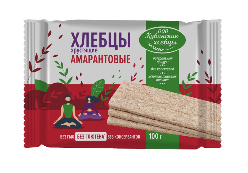 Amaranth crispbreads, 100 g