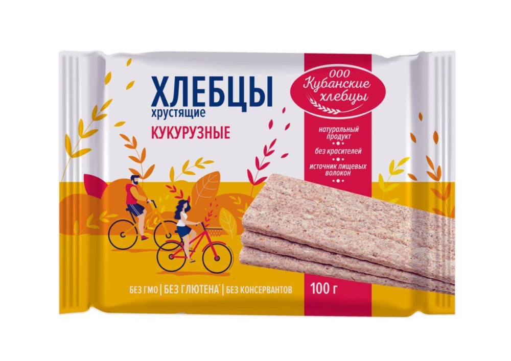 Хлебцы хрустящие кукурузные, 100 г