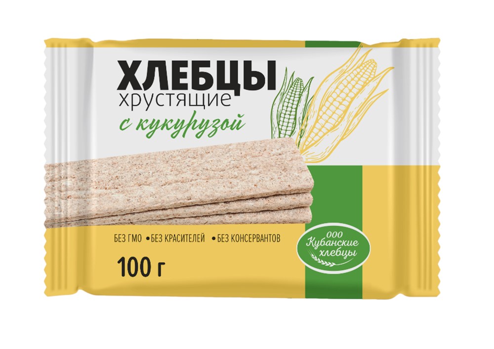 Хлебцы хрустящие с кукурузой, 100 г